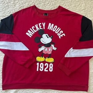 VTG Disney Mickey Mouse Sweathshirt 3XL Juniors Women's 56x26.5 Inch Pullover